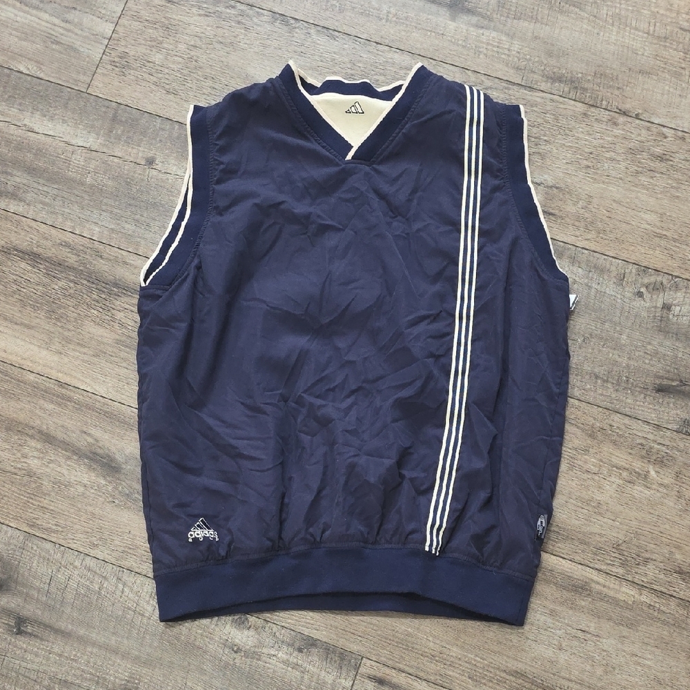 vintage Adidas reversible V-neck golf vest